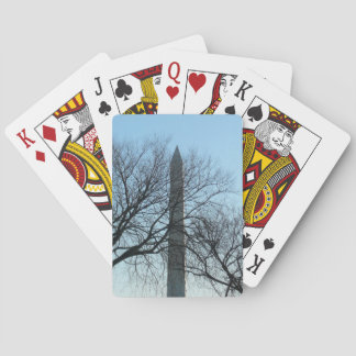 Washington Monument in Winter I Landscape Poker Cards