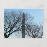 Washington Monument in Winter I Landscape Postcard