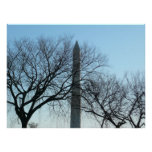 Washington Monument in Winter I Landscape Poster