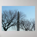 Washington Monument in Winter I Landscape Poster