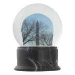 Washington Monument in Winter I Landscape Snow Globe