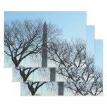 Washington Monument in Winter I Landscape Wrapping Paper Sheets