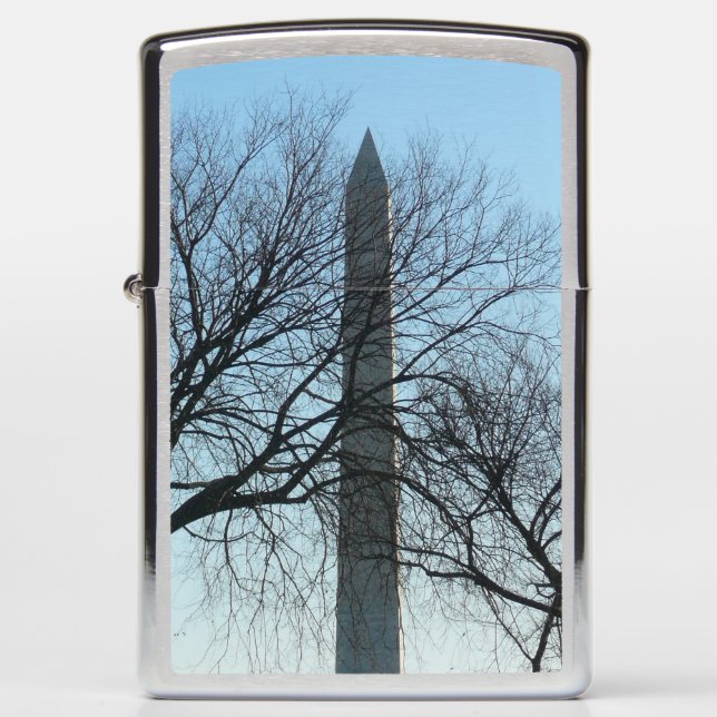 Washington Monument in Winter I Landscape Zippo Lighter (Front)