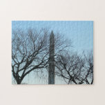 Washington Monument in Winter I Travel Photography Jigsaw Puzzle