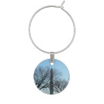Washington Monument in Winter I Travel Photography Wine Charm