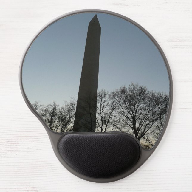Washington Monument in Winter II Landscape Gel Mouse Pad (Front)