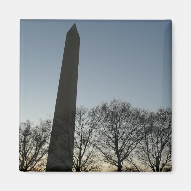 Washington Monument in Winter II Landscape Magnet (Front)