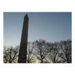 Washington Monument in Winter II Landscape Photo Print