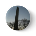 Washington Monument in Winter II Landscape Pinback Button