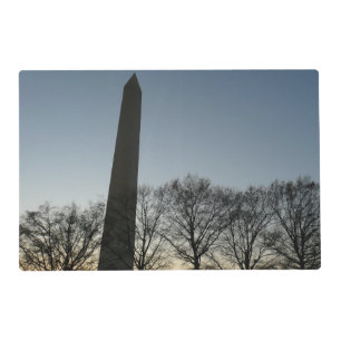 Washington Monument in Winter II Landscape Placemat
