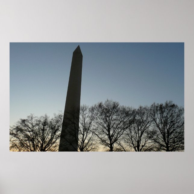 Washington Monument in Winter II Landscape Poster (Front)