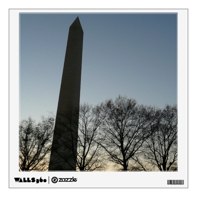 Washington Monument in Winter II Landscape Wall Decal (Front)
