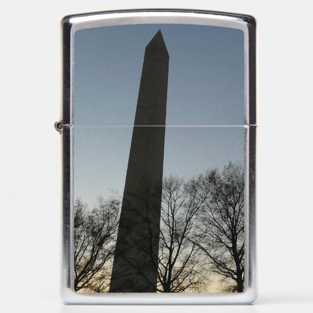 Washington Monument in Winter II Landscape Zippo Lighter (Front)