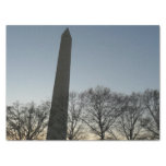 Washington Monument in Winter II Tissue Paper