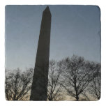 Washington Monument in Winter II Trivet