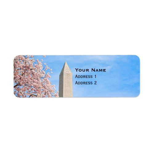 Washington Monument Label