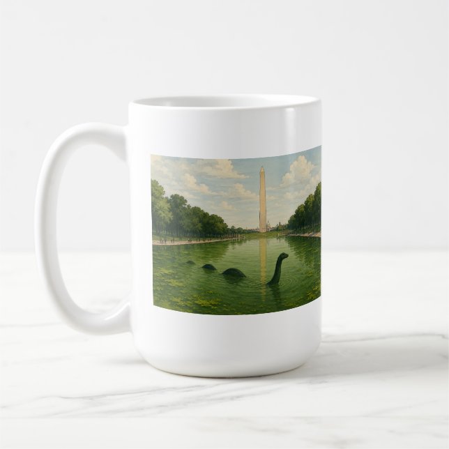 Washington Monument Reflecting Pool with Loch Ness Coffee Mug (Left)