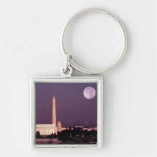 Washington Monument, the Capitol and Jefferson Keychain