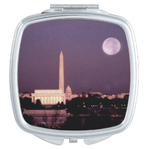 Washington Monument, the Capitol and Jefferson Mirror For Makeup