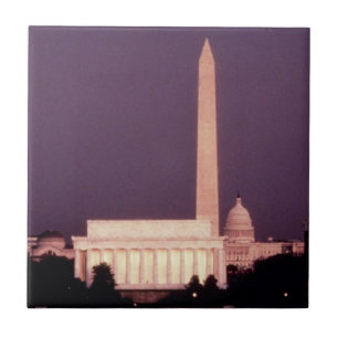 Washington Monument, the Capitol and Jefferson Tile