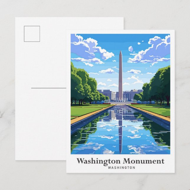 Washington Monument United States Travel Postcard (Front/Back)