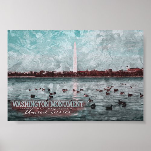 WASHINGTON MONUMENT _ WASHINGTON DC POSTER