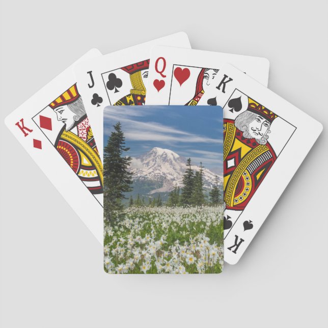 Washington, Mount Rainier National Park 1 Poker Cards (Back)