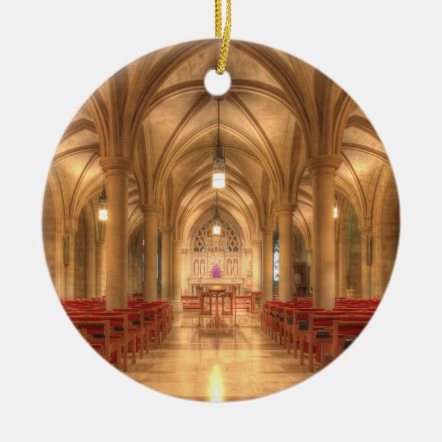 Washington National Cathedral Bethlehem Chapel Ceramic Ornament (Front)