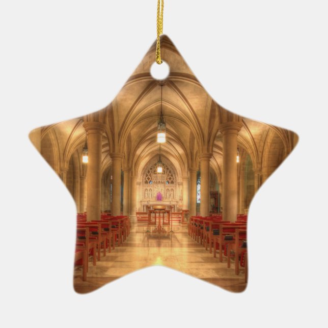 Washington National Cathedral Bethlehem Chapel Ceramic Ornament (Front)