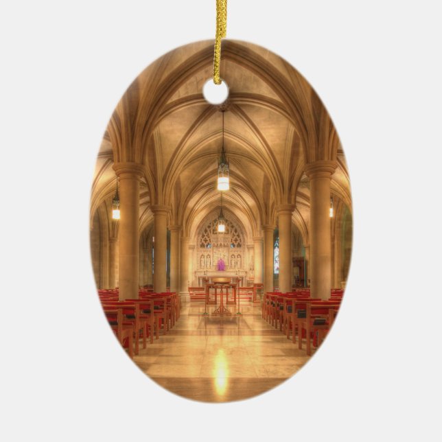 Washington National Cathedral Bethlehem Chapel Ceramic Ornament (Front)
