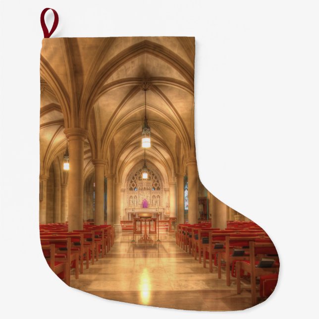 Washington National Cathedral Bethlehem Chapel Large Christmas Stocking (Front)