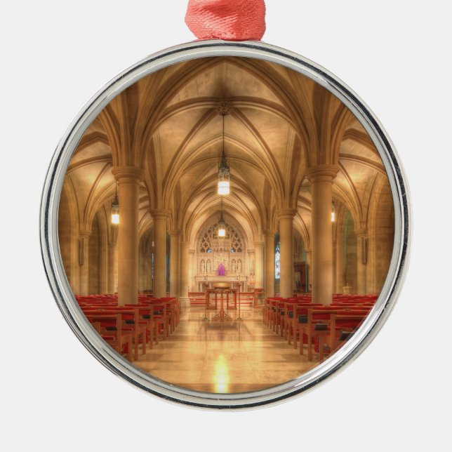 Washington National Cathedral Bethlehem Chapel Metal Ornament (Front)