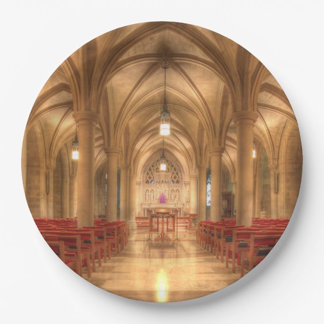 Washington National Cathedral Bethlehem Chapel Paper Plates (Front)