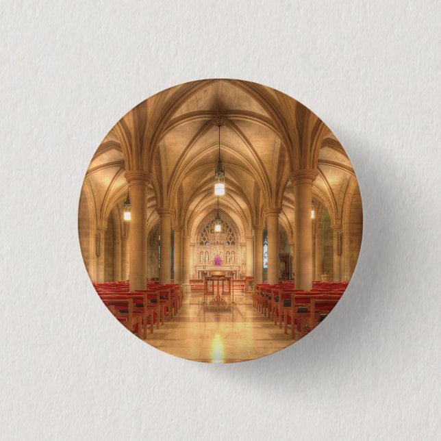 Washington National Cathedral Bethlehem Chapel Pinback Button (Front)