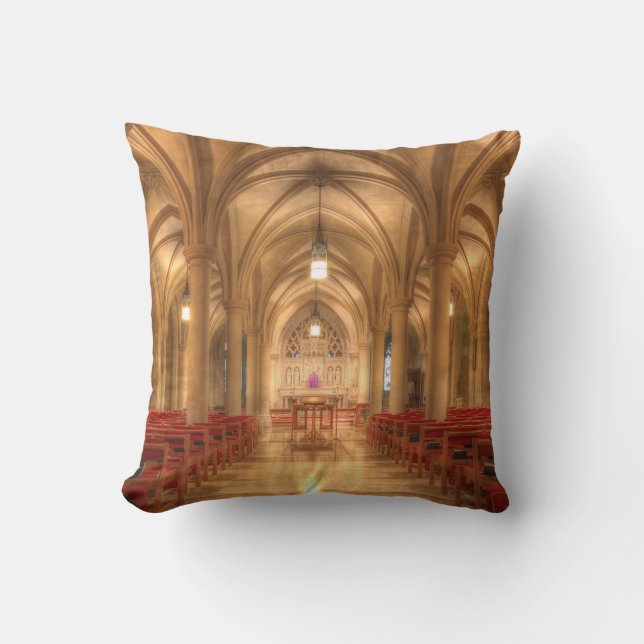 Washington National Cathedral Bethlehem Chapel Throw Pillow (Front)