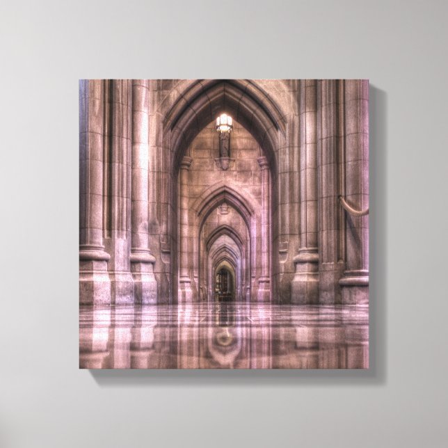 Washington National Cathedral Reflections Canvas Print (Front)
