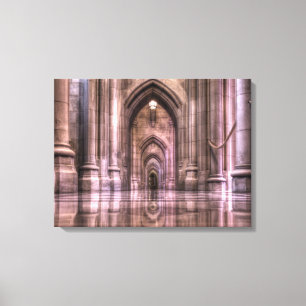 Washington National Cathedral Reflections Canvas Print
