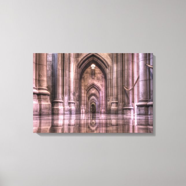 Washington National Cathedral Reflections Canvas Print (Front)