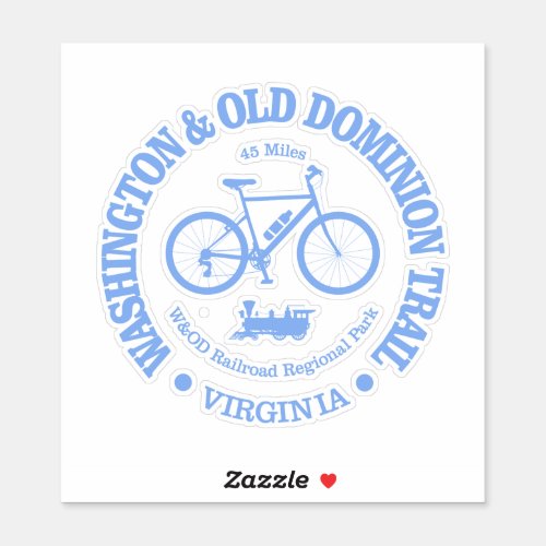 Washington  Old Dominion Trail cycling Sticker