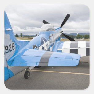 Washington, Olympia,  military airshow. 3 Square Sticker