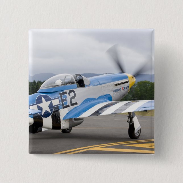 Washington, Olympia,  military airshow. Pinback Button (Front)