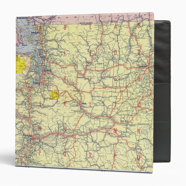 Washington, Oregon, Idaho 3 Ring Binder (Front/Inside)