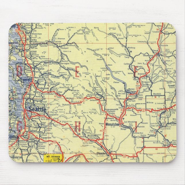 Washington, Oregon, Idaho Mouse Pad (Front)