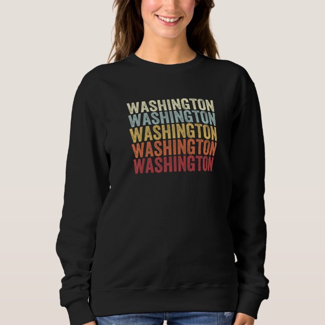 Washington Pennsylvania Washington PA Retro Vintag Sweatshirt (Front)