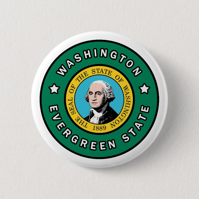 Washington Pinback Button (Front)