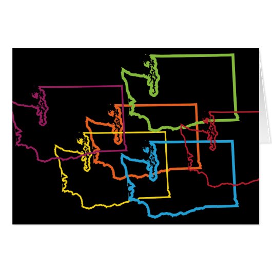 washington pride blur cards (Front Horizontal)
