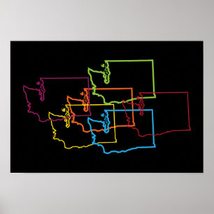 washington pride blur poster