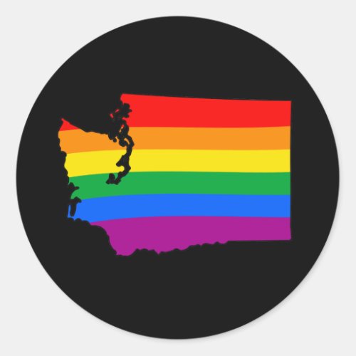 WASHINGTON PRIDE _png Classic Round Sticker