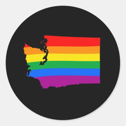 WASHINGTON PRIDE _png Classic Round Sticker