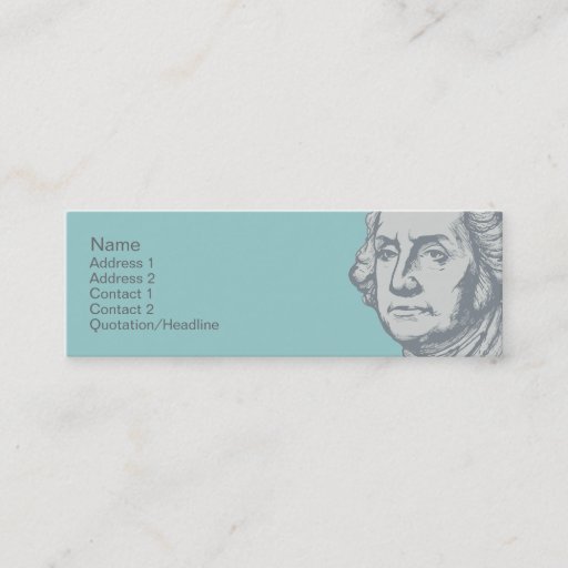 Customizable Washington Profile Cards Business Card
